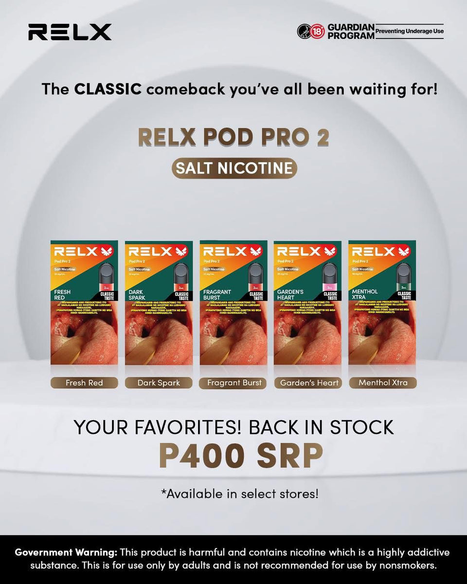 relx pod pro 2 philippines Relx Pod Pro 2 Classic Salt Nic – Alexa Philippines
